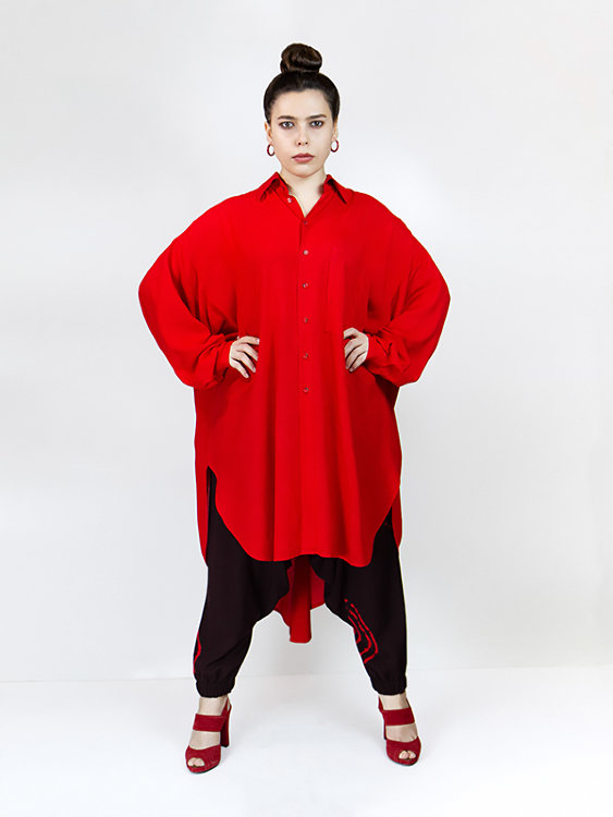 Платье-рубашка oversize, redrobe 7
