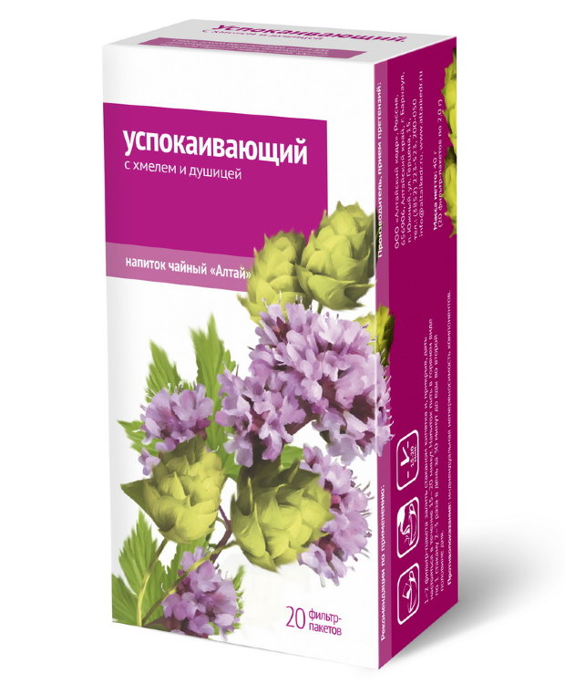 Чайный напиток Алтай "Успокаивающий для улучшения сна", 20 ф/п